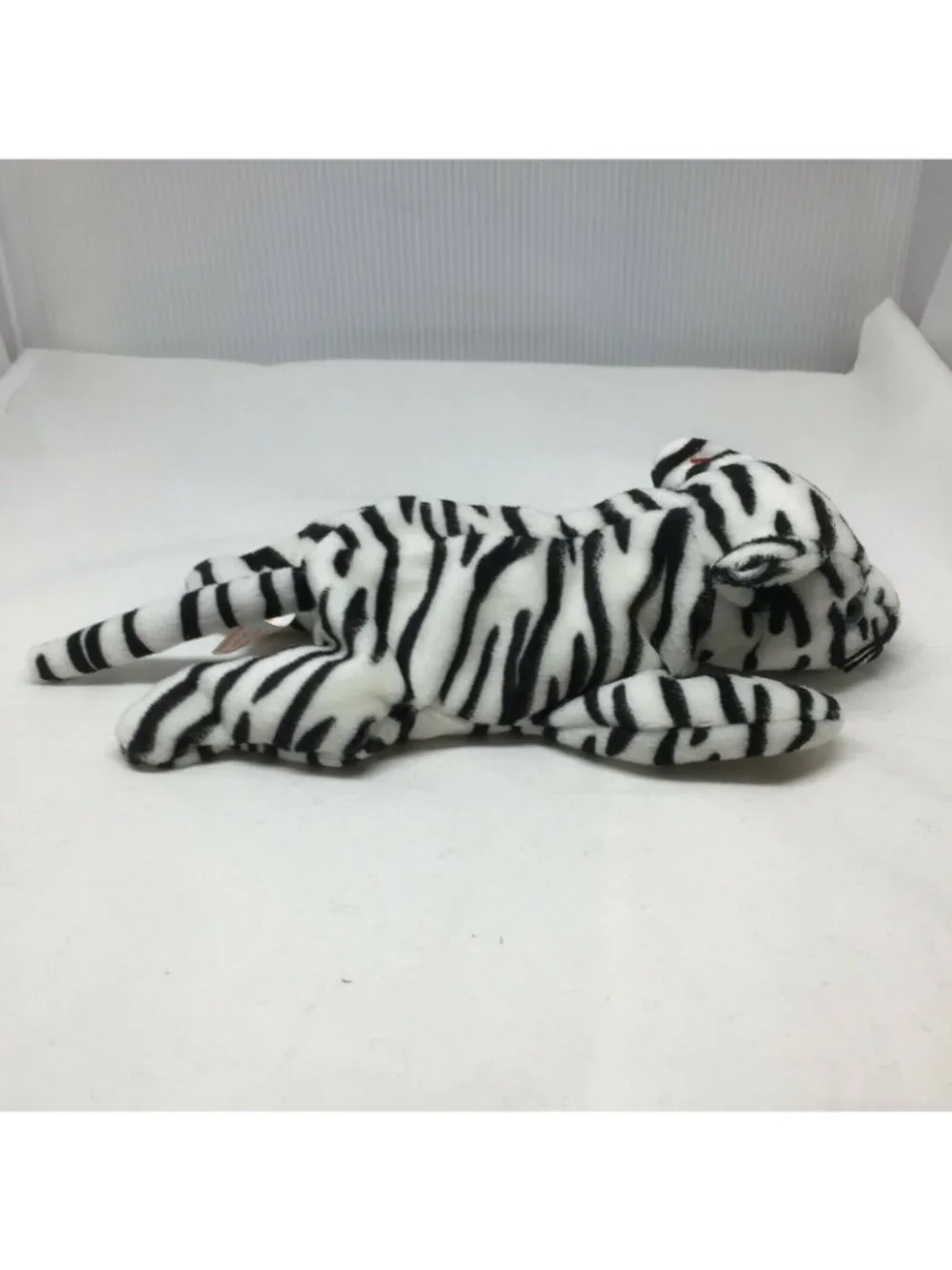 Ty Beanie Baby Blizzard Tiger Black White Stripes Retired Plush Toy Dec 12 1996